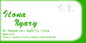 ilona nyary business card